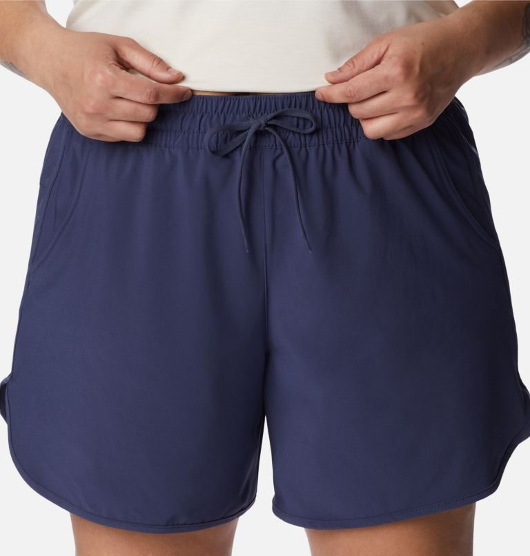 Women's Columbia Bogata Bay Stretch Shorts Navy | Plus Size CA-BC536